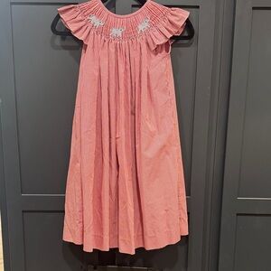 Red Gingham Smocked Kids Dress🐘❤️